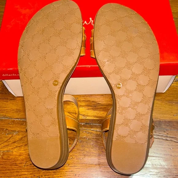 NWT⭐️NURTURE🌻LEATHER “Marrlowe” SANDALS Size 8.5🤎Color: Parker Tan - Picture 12 of 12